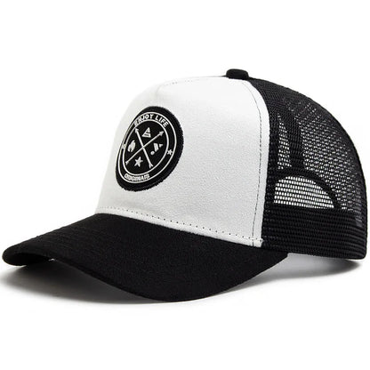 Hot selling high quality Mesh Baseball Cap unisex Fashion Casual Breathable Letter Icon Hip Hop Trucker Cap Outdoor Sport DadHat