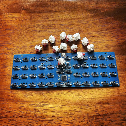 Planck 48 Wired Keyboards Full 1u Orthogonal Inline Keyboard Single Mode Customized Hot-Swap Mechanical Gaming Keyboard Gifts