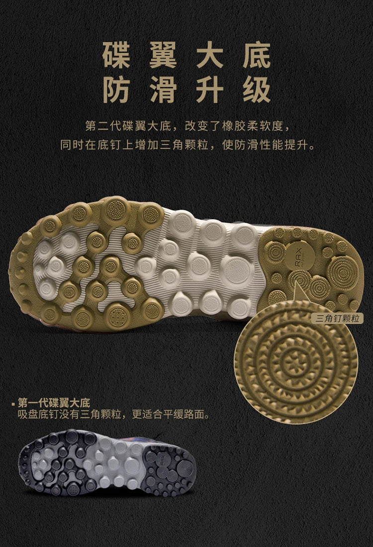 Chaussures de course RAX pour hommes et femmes – Chaussures de sport d'extérieur – Baskets légères et respirantes – Tige en maille aérée – Semelle extérieure antidérapante en caoutchouc naturel