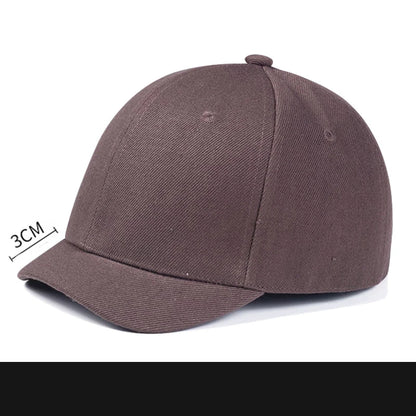Short Brim 4 Size Fitted Closed Caps Hats New Cycling Bill Plain Trucker Men Women Hip Hop Baseball Snapback Sun Visor Era