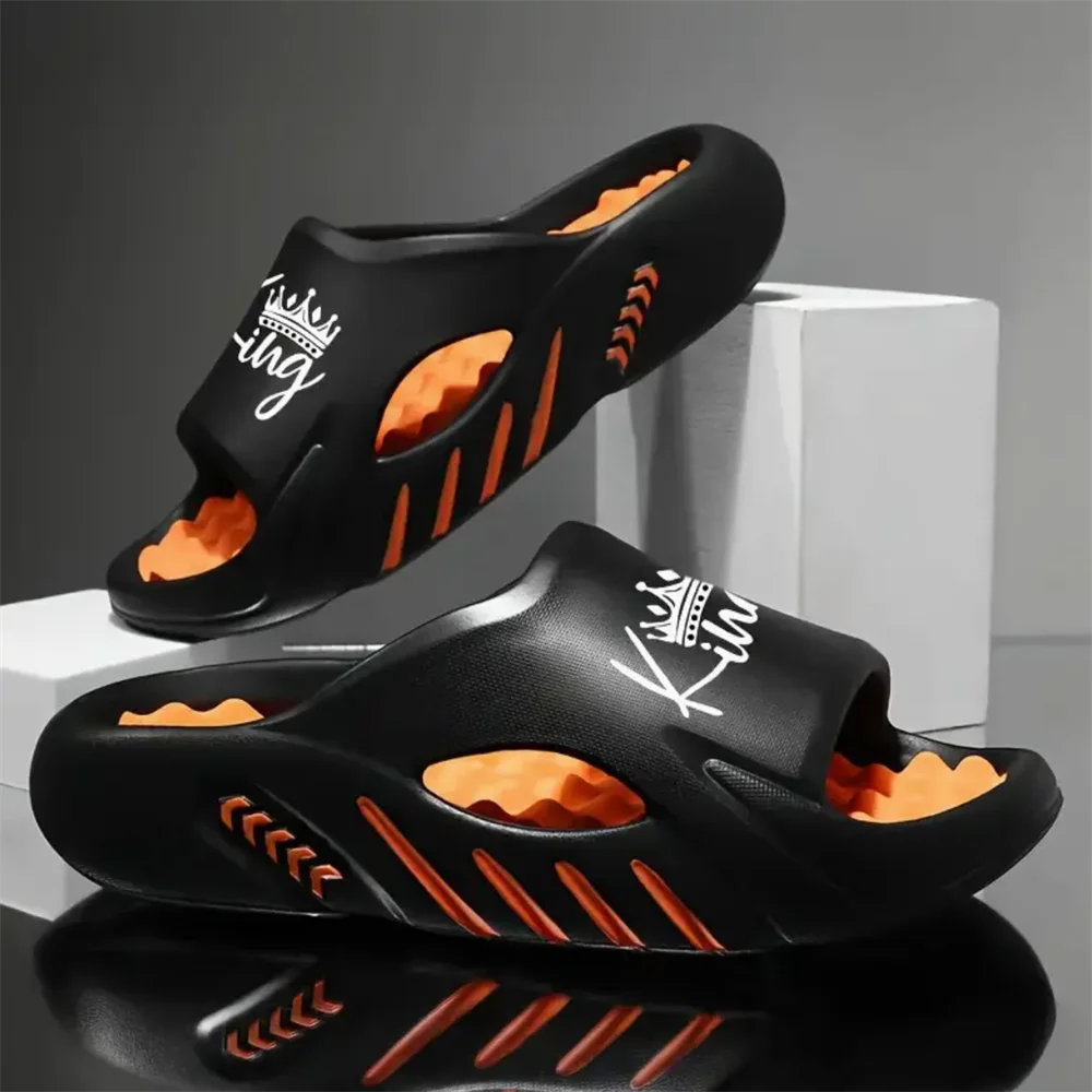 Chaussons pour hommes en EVA, sandales antidérapantes, plateforme épaisse et souple, confortables et tendance, chaussures d'intérieur