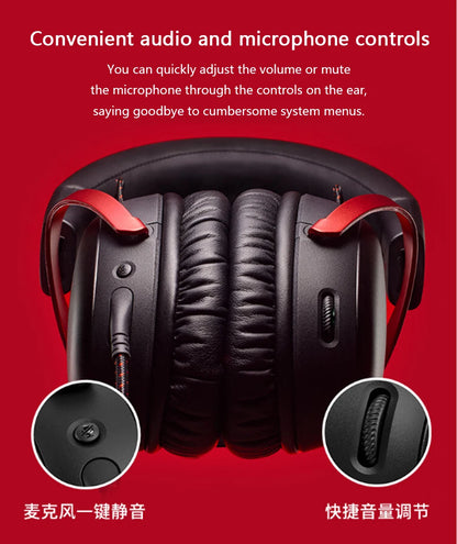 HyperX Cloud III Wired Gaming Headset with DTS X Spatial Audio, 53mm Drivers, Noise Cancelling Mic – USB & 3.5mm Gaming Headphones for PC, PS5, Xbox, Switch