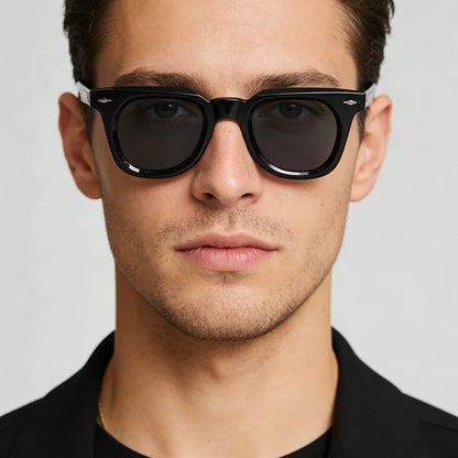 Luxury Brand Designer Classic Acetate Tortoise High Quality Sunglasses Man Retro Eyewear Fashion Men Outdoor Eyeglasses 148mm