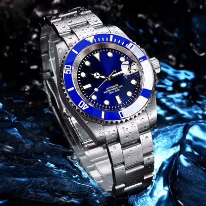 200m Waterproof Miyota8215 Automatic Men Watch Diver Watches 40mm Mechanical Movement Luminous Jubilee Strap Glide Lock Buckle
