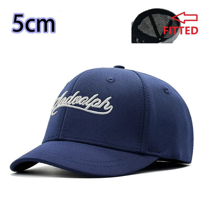 Casquettes de baseball à fond fermé, grande taille, en maille respirante, style « trucker », pour hommes à la tête large, casquette de sport haute, extra-large, 60 cm, 65 cm