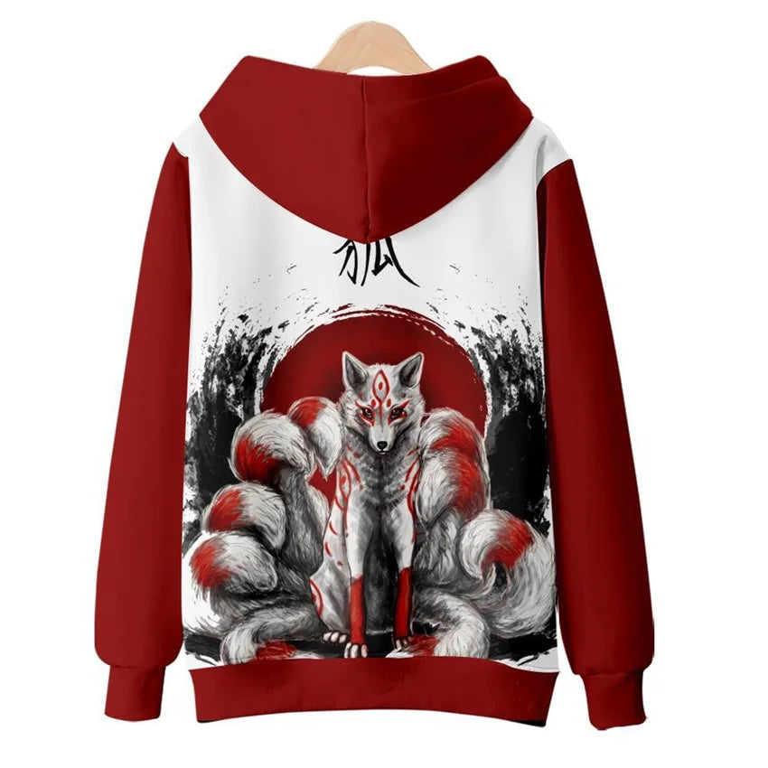 3D print majice s kapuljačom za Kinesku novu godinu za muškarce i djecu, modni dragon grafički sweatshirts, cool streetwear hoody top
