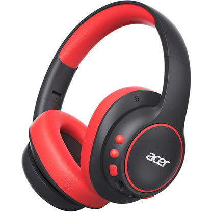 Acer Kids Bluetooth 6.0 Headphones with Mic, 75H Playtime, 85dBA Safe Volume Over-Ear Wireless Headphones, USB-C Fast Charging for iPad, Tablet & School
