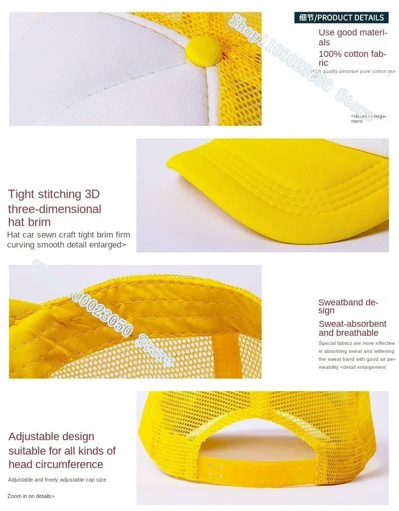 Pokemon Pikachu Baseball Cap Girls Women Hip Hop Yellow Hat Adult Lover Summer Sunhat Parent-child Outdoor Sport Shade Cap Gift
