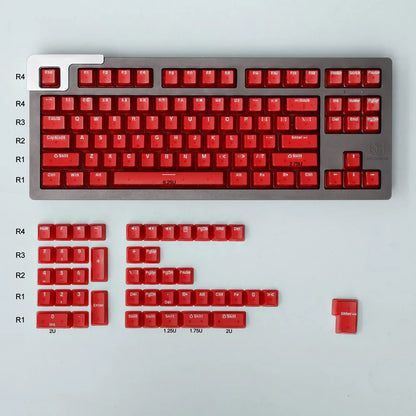 132 Keys OEM Profile Transparent Clear Keycaps For Mx Switch Mechanical Keyboard ABS Keycap RGB backlit Game Keyboard Key caps