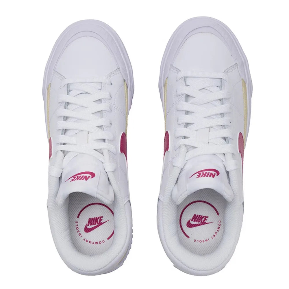 Nike Court Legacy Lift Elevated Sole Design: Slip-Resistant, Comfortable Cushioning, Durable Classic Sneakers DM7590-112