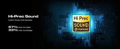 PUPGSIS Studio Headphones Professional DJ Wired Headphones 40kHz Hi-Res Stereo Recording Monitor Headset with 50mm Driver