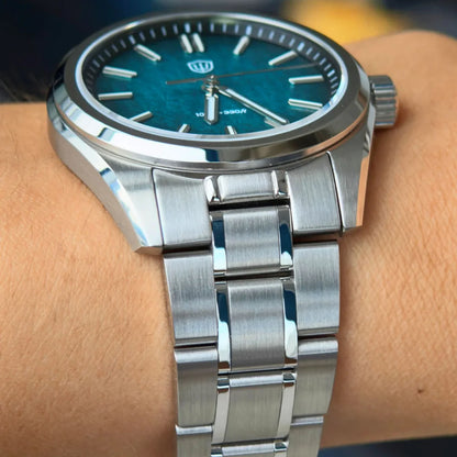 Watchdives WD0003B ‌Aventurine Dial Watch VH31 Quartz Movement Sapphire Crystal Luminous 100m Waterproof 36mm Vintage Watches