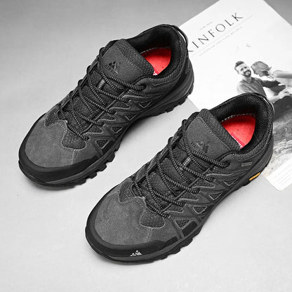 HIKEUP Fashion Outdoor Shoes Hiking Men's Sports Casual Mountain Trekking Boots Camping Sneakers for Men Non-slip Wear-resistant