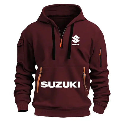 Suzuki's newmen's hooded sweatshirt casual outdoor sports sweatshirt warm for autumnandwinter perfect for motorcycle enthusiasts, Produit gaming premium Fraquane, produits de luxe