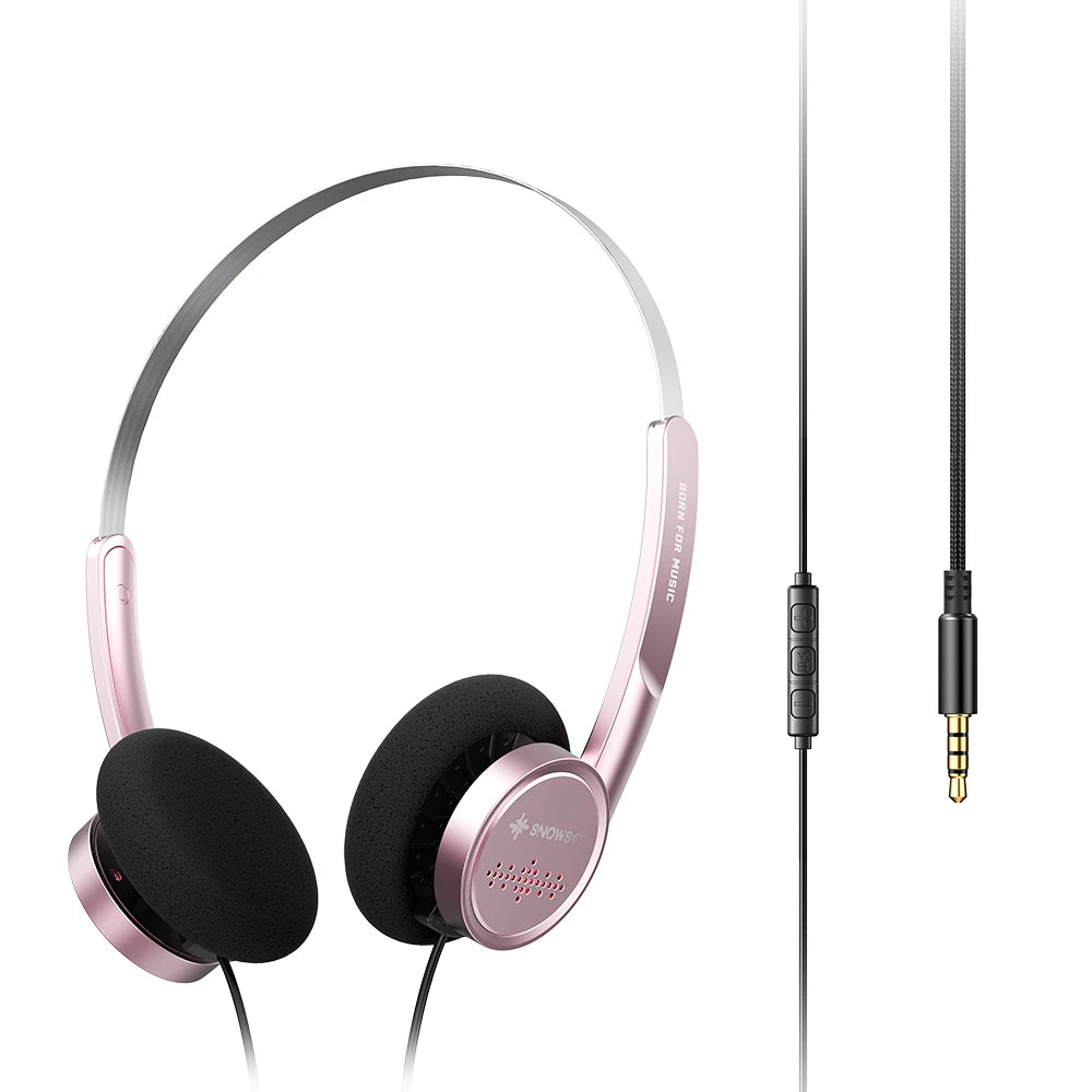 FiiO Wind 3.5mm Wired On-Ear Headphones with Microphone, HiFi Sound 40mm Dynamic Driver Gaming & Recording Headphones