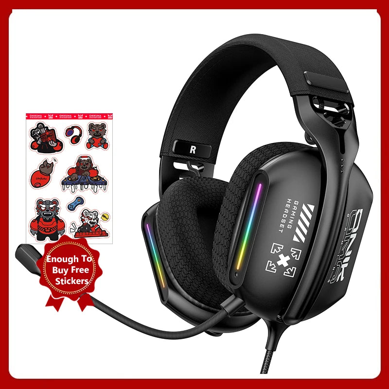 ONIKUMA Noise Cancelling Headphone Wired Game Headset Music Earphones 3.5MM Suitable For Computer Laptop With Microphone X12