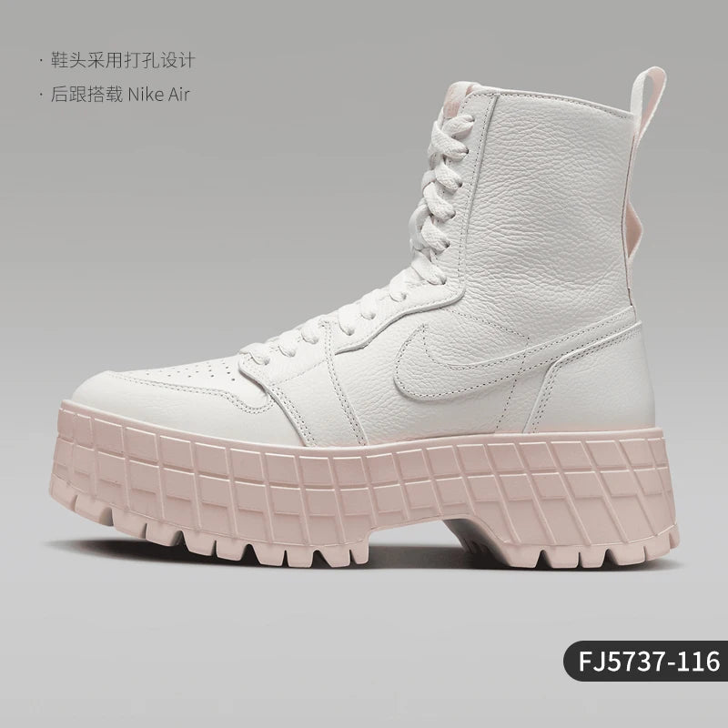 Originálne dámske poltopánky Nike Air Jordan s odpruženou a odolnou hrubou podrážkou FJ5737-116