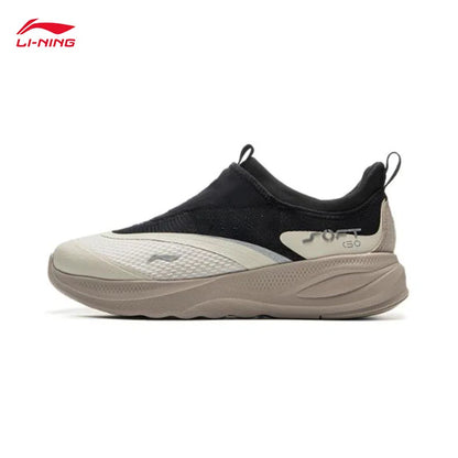 Pánská vycházková obuv LI-NING SOFT GO 2 nazouvací s měkkým silným podpatkem, pohodlná odolná sportovní volnočasová obuv AGLV005