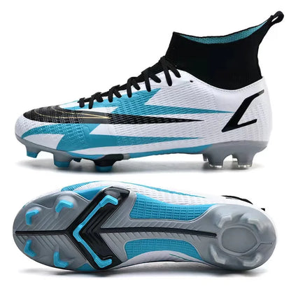 2025 New Long Nail Large Size Football Shoes Teenager Ankle Anti slip Training Latest Sneakers FG/TF Soccer Shoes