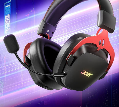 Acer 2.4GHz Wireless Gaming Headsets 7.1 Surround Sound Bluetooth Gaming Headset with Mic for PS5, PS4, PC, Switch Stereo Sound