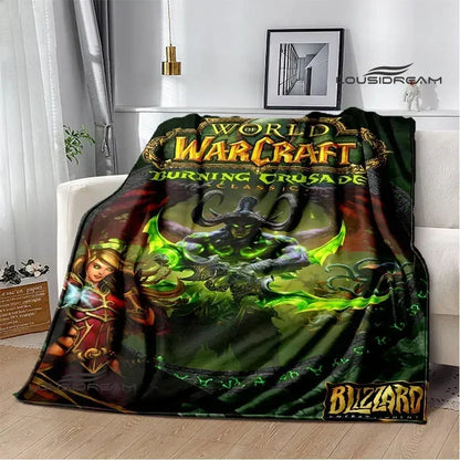 Game World of Warcraft Printed Blanket Picnic blanket Warm Flannel blankets Home bed linings blankets for beds Birthday Gift