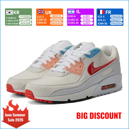 Nike Air Max 90 Herren-Laufschuhe – Air Max-Dämpfung, klassischer Retro-Stil, leicht und bequem für das tägliche Training DD8496-161