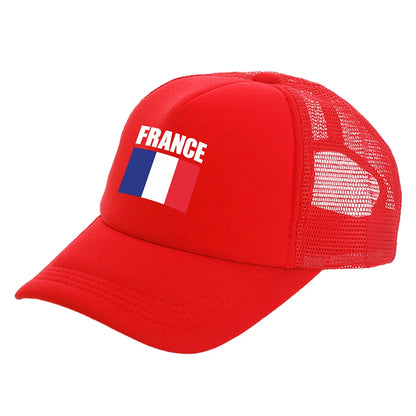 France Trucker Caps Fashion Cool France Hats Baseball Cap Summer Outdoor Sun Mesh Caps