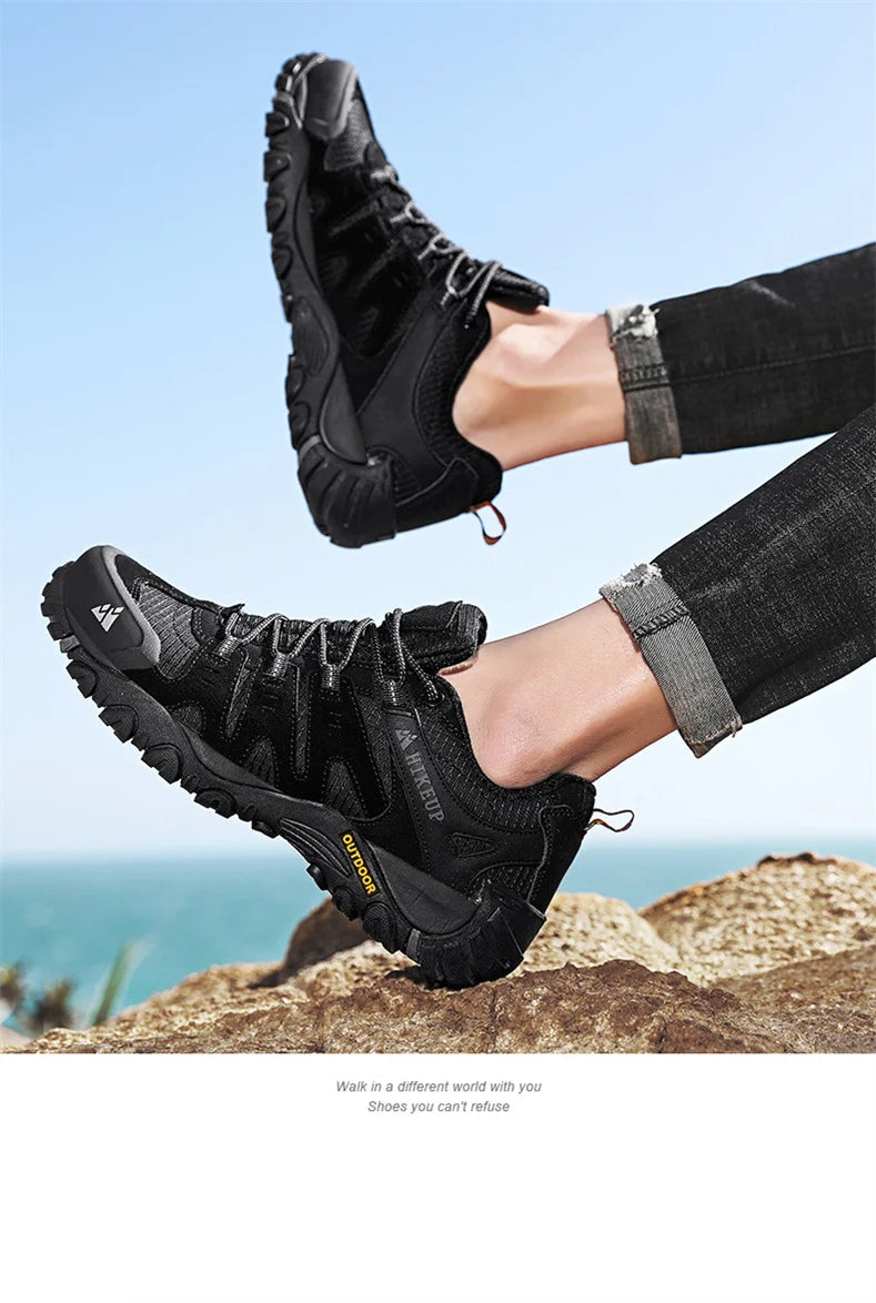 Running Shoes Summer Sports Shoes Men's Shoes Spring And Autumn Breathable Casual Walking Shoes Lace-Up Lightweight Solid Color