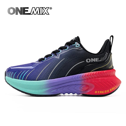 ONEMIX Neue Laufschuhe mit Dämpfung für Herren, geeignet für intensive Läufer, Schnürschuhe, Sportschuhe für Damen, rutschfeste Outdoor-Sportschuhe für Herren