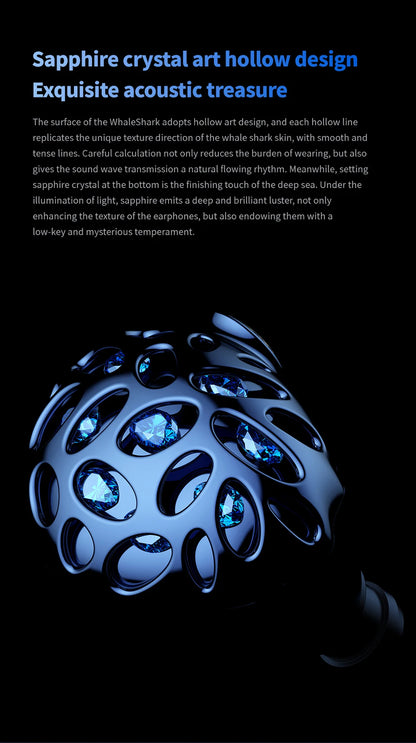 TRN Whale Shark Hybrid Earphones Triple Dynamic Driver + Planar In-Ear Monitors, HiFi Wired Hybrid Earphones with High Resolution Audio, Audiophile IEM Headphones