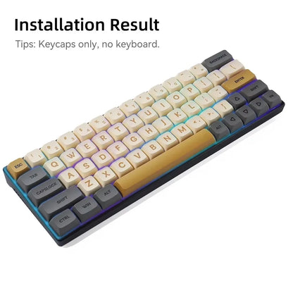 125 Keys XDA PBT Keycaps Set Matcha Green for 61/64/68/75/87/98/104/108 Keys Mechanical Keyboard for Cherry/Gateron/Otemu/Kailh