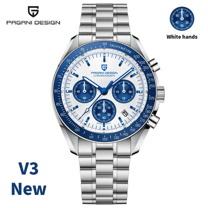 PAGANI DESIGN AK Project Mars Men's Watches Top Luxury Quartz Watch For Men AR Sapphire Speed Sport Chronograph Automatic Date