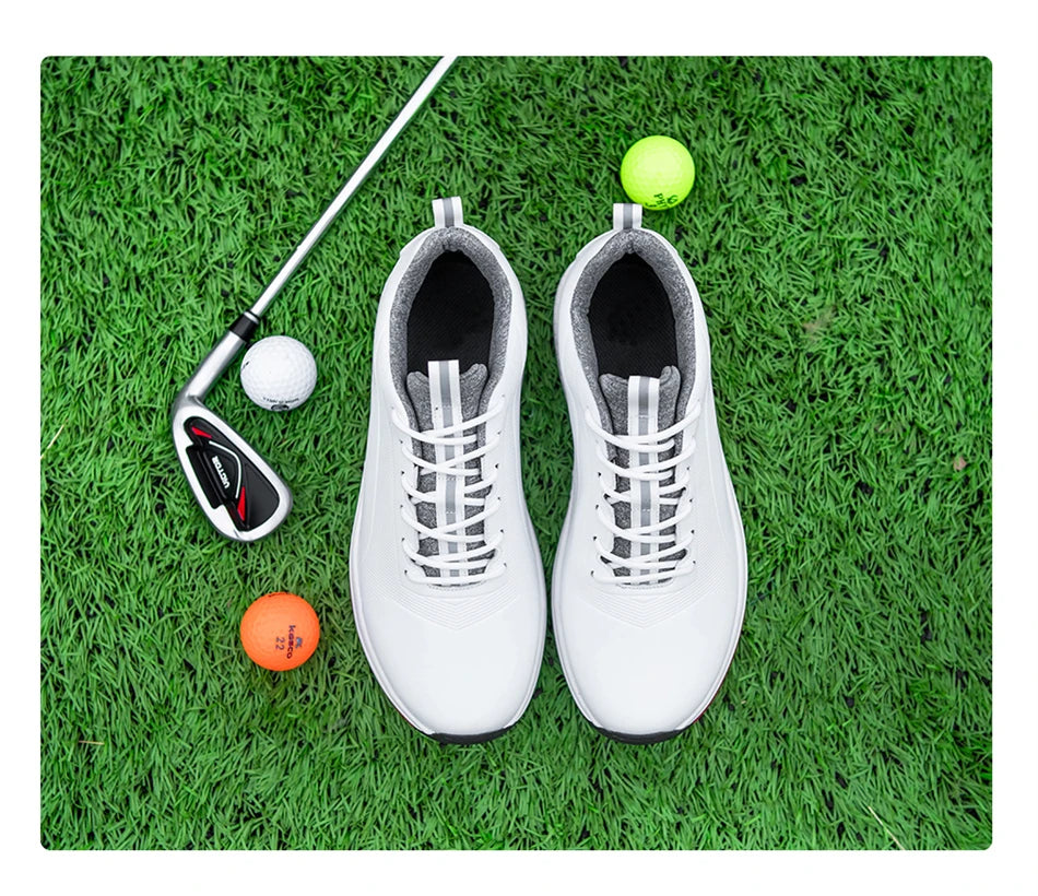 Hot Sale Lersure Golf Shoes Men Waterproof Golf Spikes Sneakers Professional Non-Slip Golf Footwear Trainers Luxury Sports Shoes