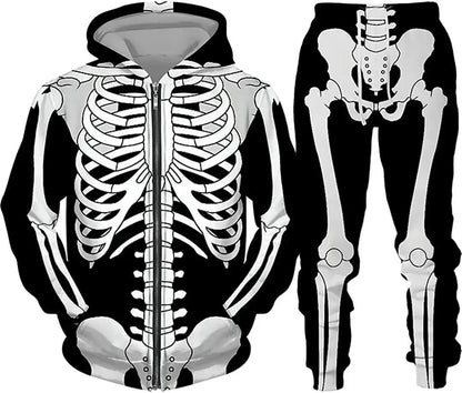 New 3D printed long sleeved hooded sweatshirt set for spring and autumn men's sportswear zipper sweatshirt, Produit gaming premium Fraquane, équipement gamer