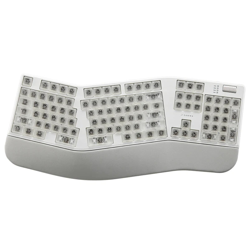 Sanwa Alice Mechanical Keyboard Wireless Tri-mode Gasket Hot-Swap RGB Knob Custom 104key Ergonomic Gaming Office Split Keyboard