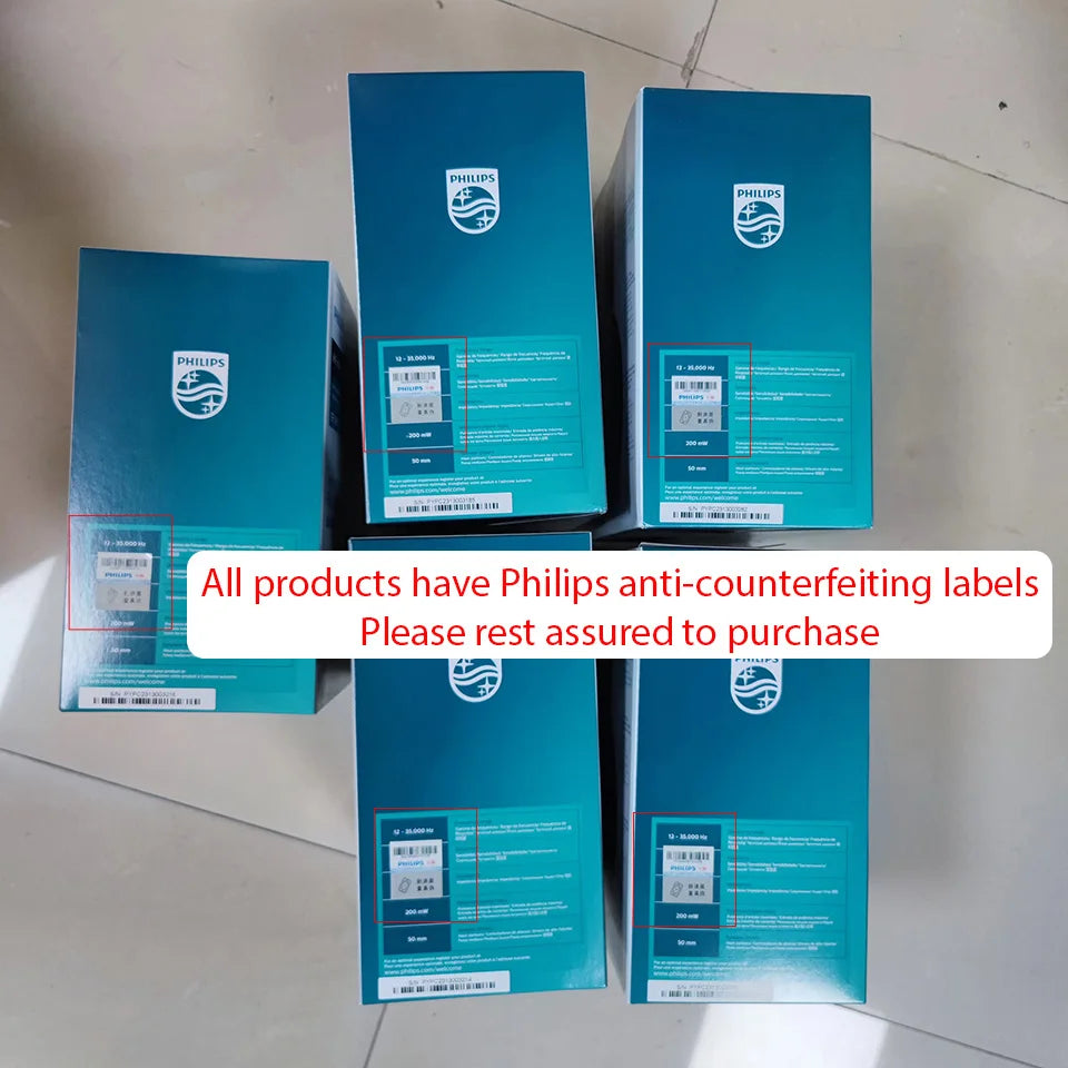Philips Original SHP9500 Wired Headphones HiFi Stereo HD Mic Call Earphones Sports Running Headset iPhone Android Universal