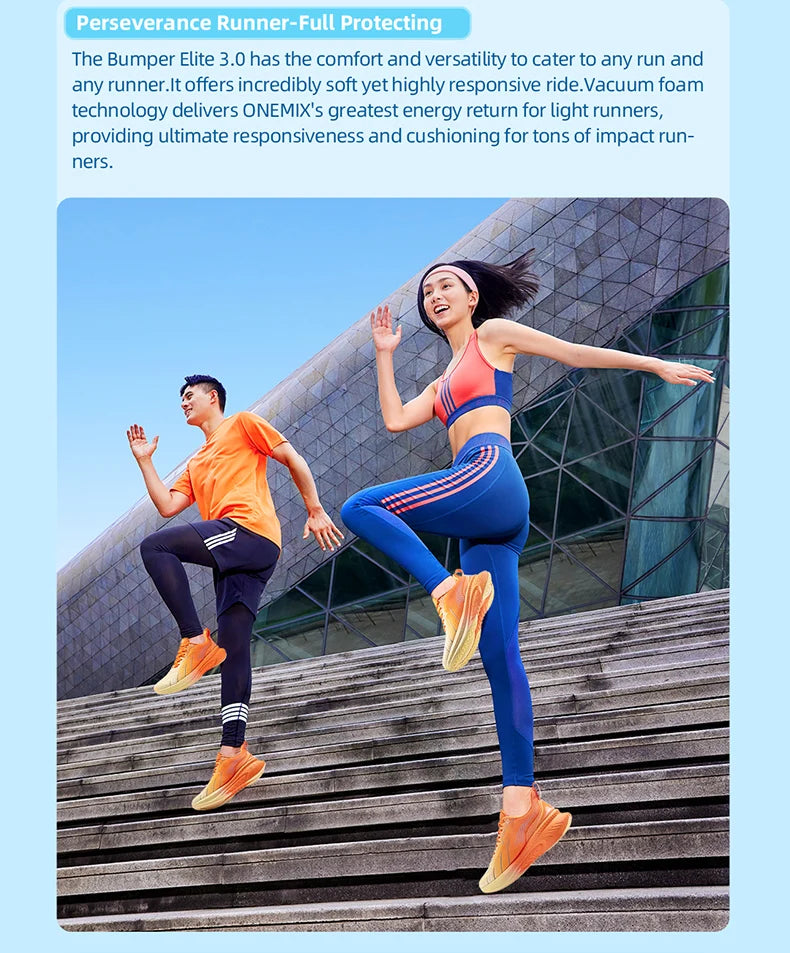 ONEMIX Neue Laufschuhe mit Dämpfung für Herren, geeignet für intensive Läufer, Schnürschuhe, Sportschuhe für Damen, rutschfeste Outdoor-Sportschuhe für Herren