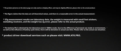 ATK Z1 Pro Max Ultra Wireless Gaming Mouse PAW3950, 8K Polling Rate, 0.39ms Low Latency, 30,000 DPI Ergonomic Gaming Mouse