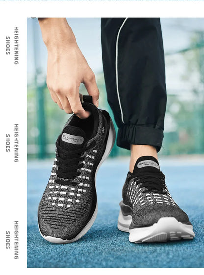 Nieuwe hardloopschoenen voor heren, sportief en casual, luxe modieuze sneakers, lichtgewicht, ademend, comfortabel voor joggen en wandelen