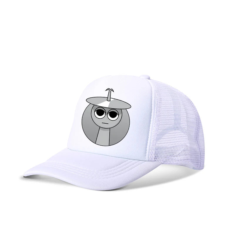 Sprunkis Boys Girls Child Cartoon Baseball Caps Kids Hip Hop Breathable Mesh Hat Cute Anime Sunbonnet Shade Caps Birthday Gifts