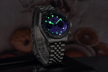 PAGANI DESIGN Trend Luxury Men Quartz Watch Elegant Business Stainless Steel Sapphire Tachometer Luminous 100m Dive Chronograph