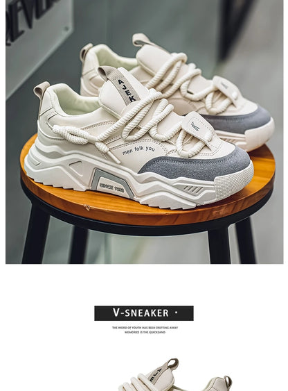 Lässige Herren-Sneaker – Frühlingsmode – Vielseitige Low-Top-Skateboard-Schuhe für Herren, geeignet für Outdoor-Sportarten
