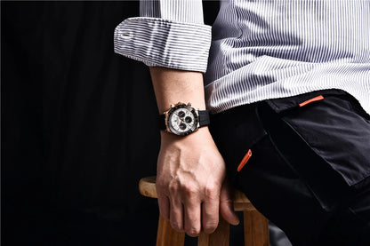 40mm New V2 PAGANI DESIGN Men's Quartz Watches Sapphire Retro Chronograph Stainless Steel Waterproof Watch Men Relogio Masculino