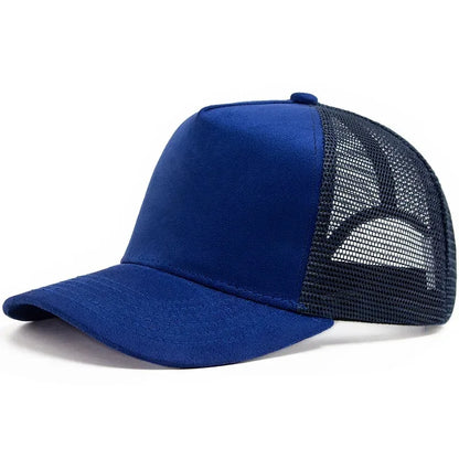 2025 unisex trucker kapa od antilopa s mrežastim 5-panelnim dizajnom i prilagođenim tiskom logotipa, muška bejzbol kapa za proljeće i ljeto, prozračna sportska kapa za žene
