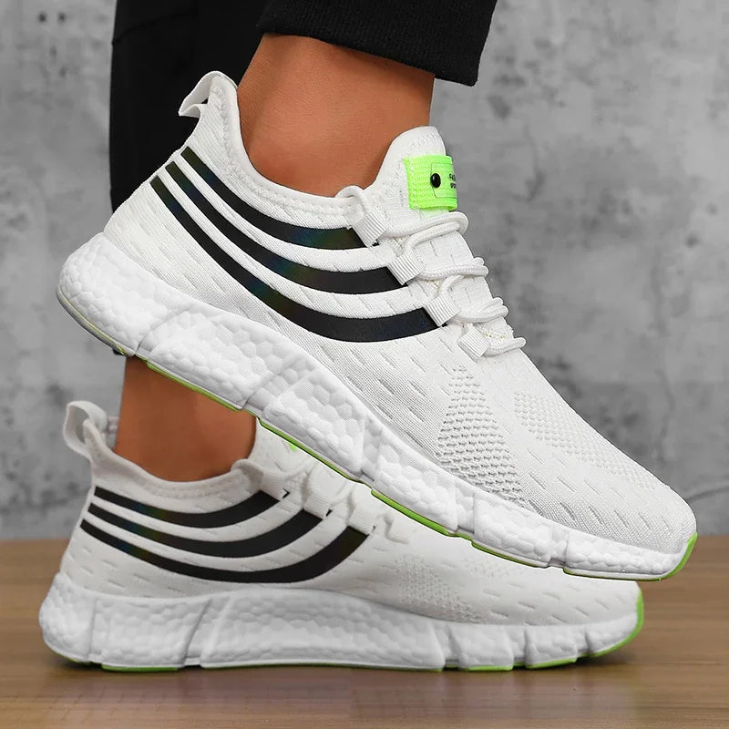 Chaussures de dehors Décontractées pour Homme, Baskets Légères et Respirantes, Plates, Anti-Allure, Course en Plein Air, Marche, Tennis, d'Athlétisme, Jogging