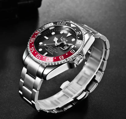 LIGE 2025 brand new men's watch luminous stainless steel business quartz luxury clock waterproof watches for men reloj hommes