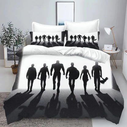 The Avengers Hero Duvet Cover Pillowcase Bedding Set Adult Boy Girl Bedroom Decoration Children Single Double Large Size
