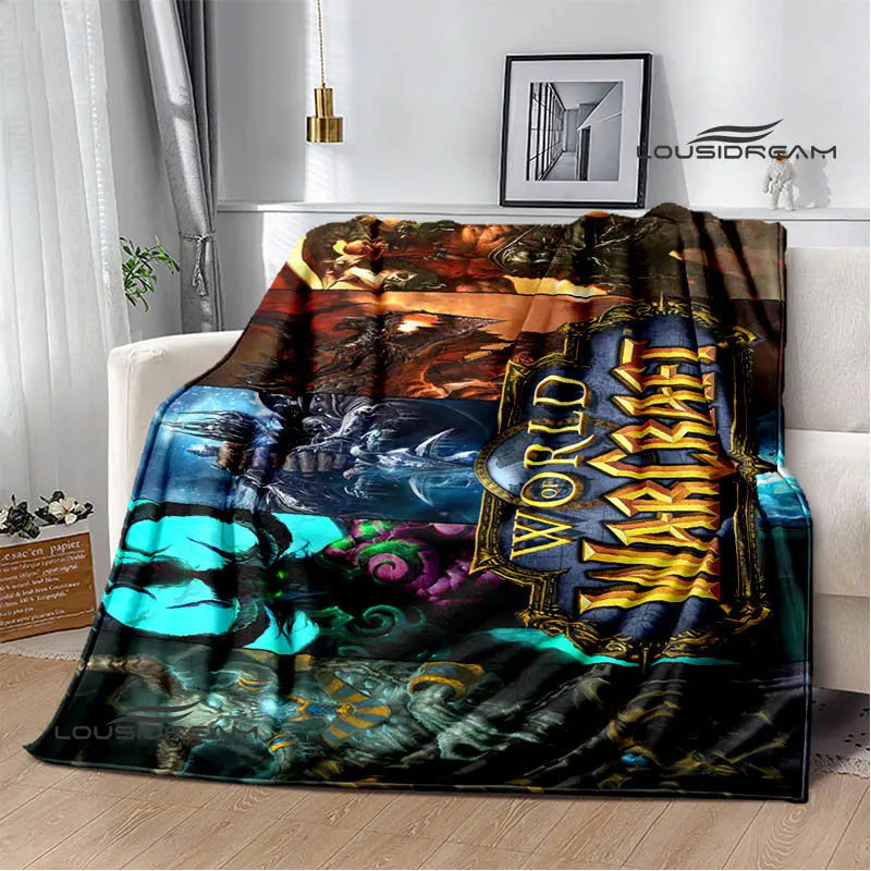 Game World of Warcraft Printed Blanket Picnic blanket Warm Flannel blankets Home bed linings blankets for beds Birthday Gift