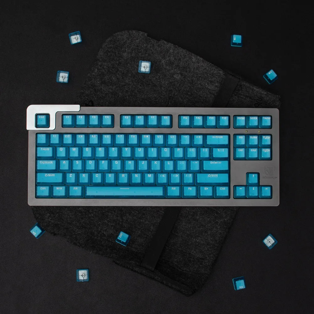 132 Keys OEM Profile Transparent Clear Keycaps For Mx Switch Mechanical Keyboard ABS Keycap RGB backlit Game Keyboard Key caps