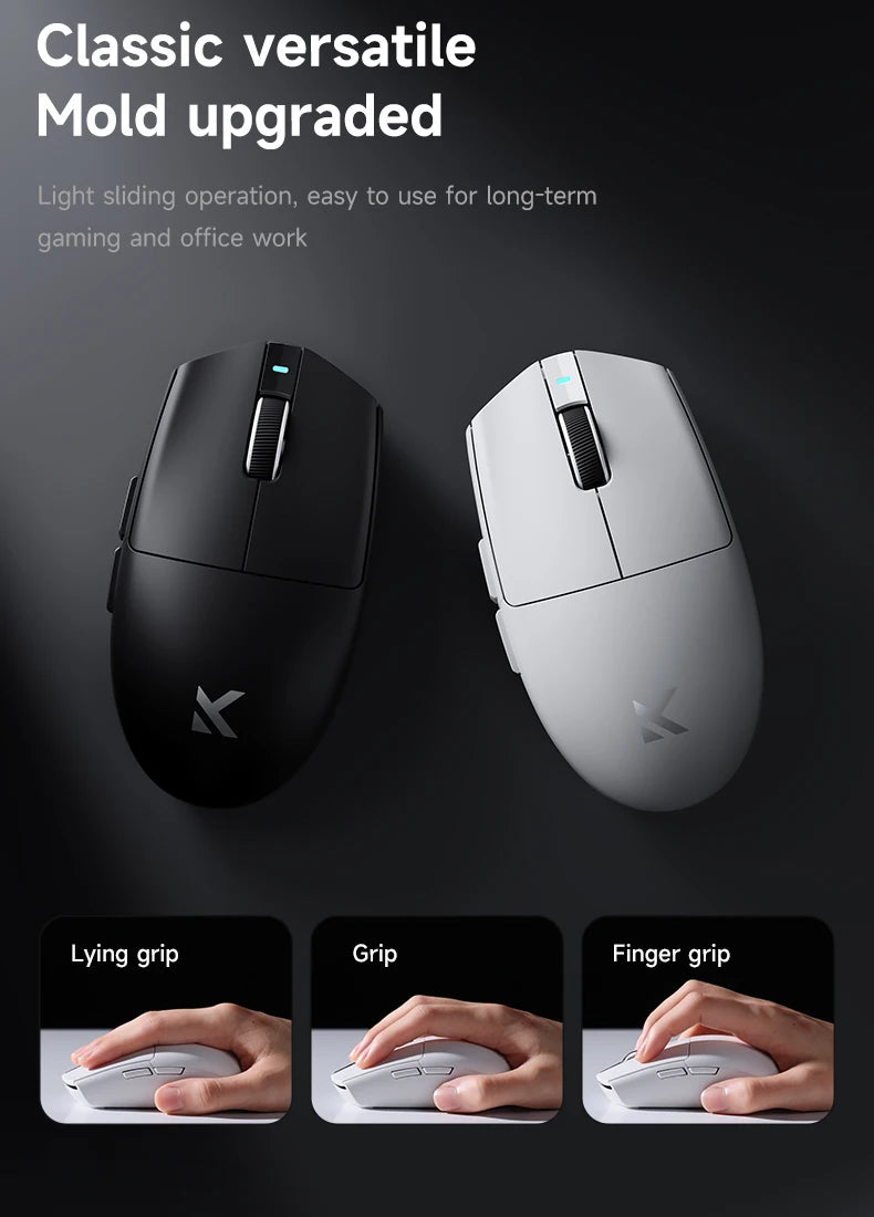 MCHOSE G3 V2 Pro Wireless Gaming Mouse PAW3395, Ultra-Lightweight Tri-Mode Bluetooth Gaming Mouse for Esports, Office & Professional Gaming